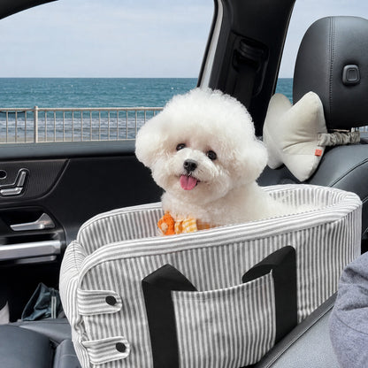 Asiento de seguridad acolchado para mascotas en el coche