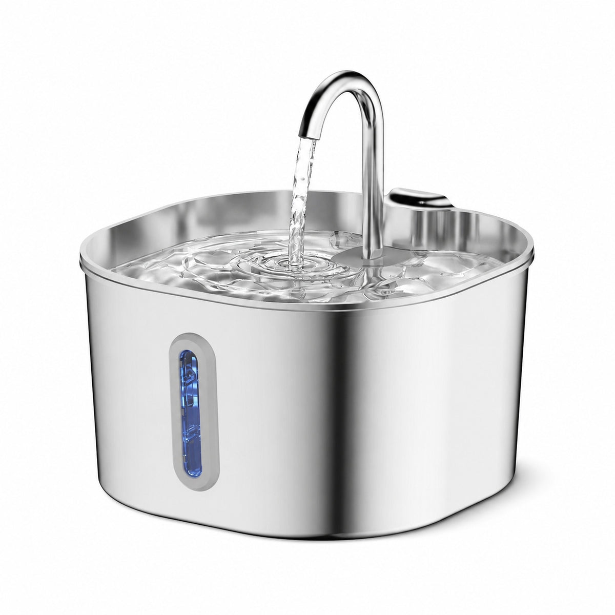 Fuente de agua de acero inoxidable para gatos y perros - vista 4
