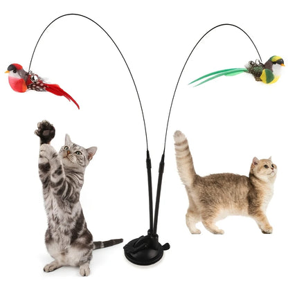 Juguete para gatos con aves colgantes - vista 2