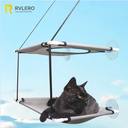 Cama de ventana con ventosas para gatos