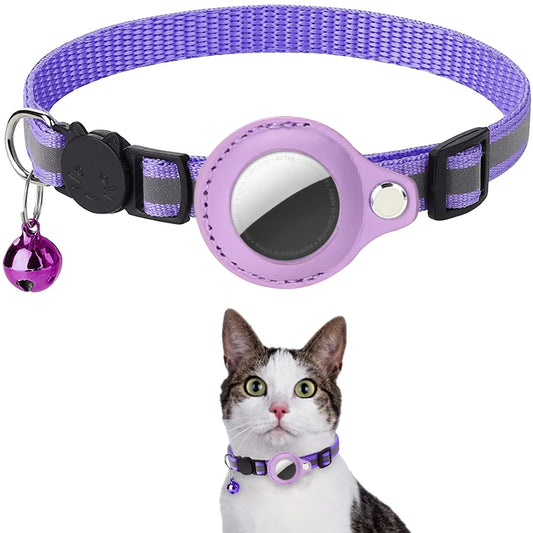 Collar reflectante con soporte AirTag para gato - vista 2