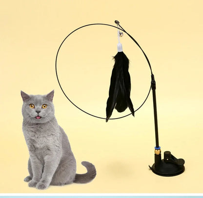 Juguete de plumas con ventosa para gatos PluMágica - vista 4