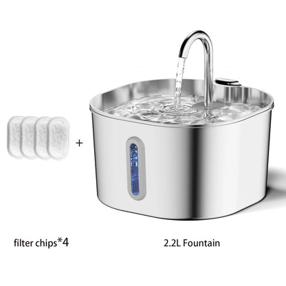 Fuente de agua de acero inoxidable para gatos y perros - vista 3