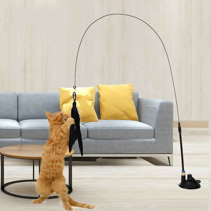 Juguete de plumas con ventosa para gatos PluMágica - vista 5
