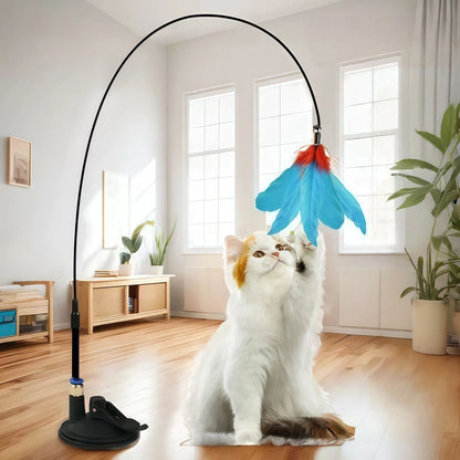 Juguete de plumas con ventosa para gatos PluMágica - vista 2