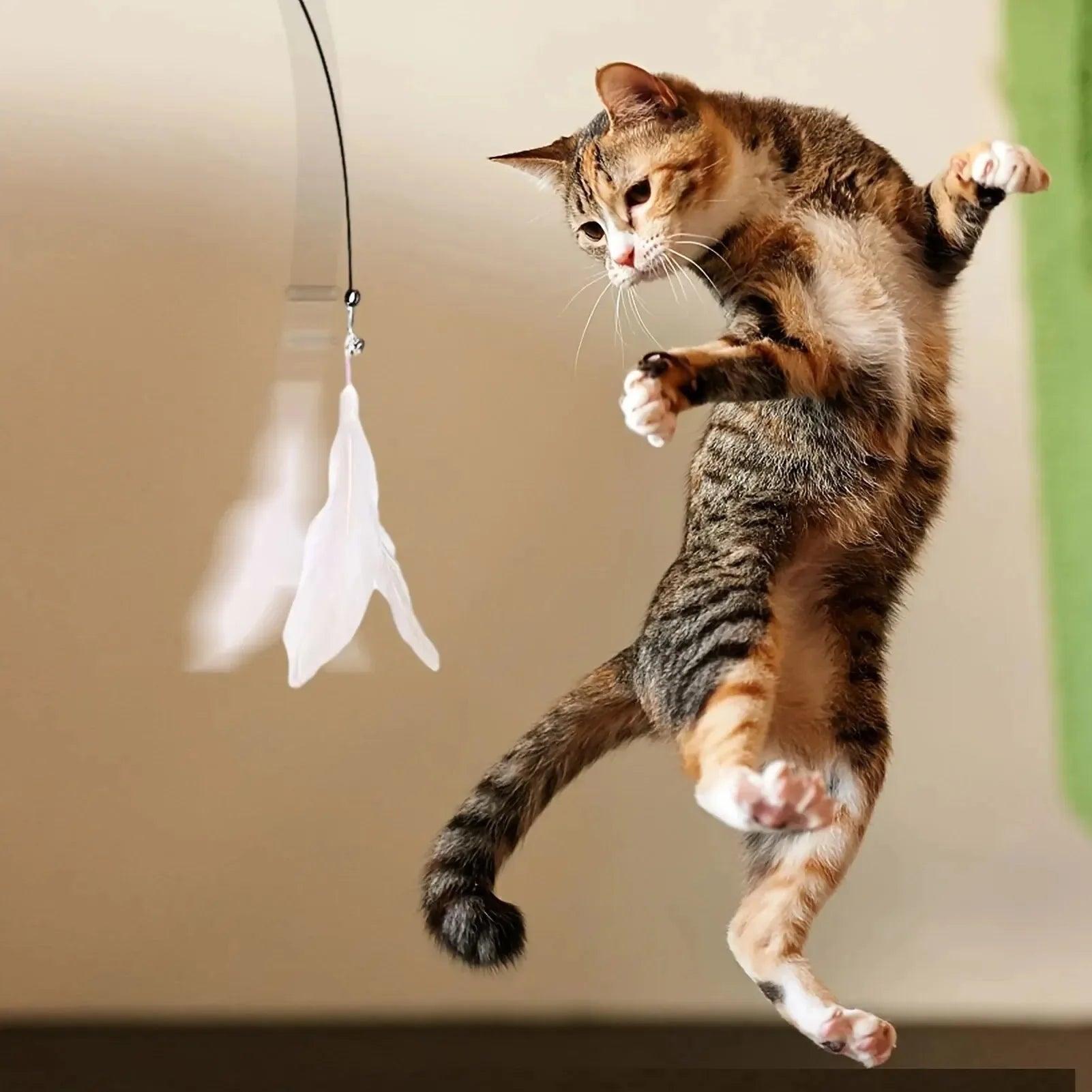 Juguete de plumas con ventosa para gatos PluMágica - vista 3