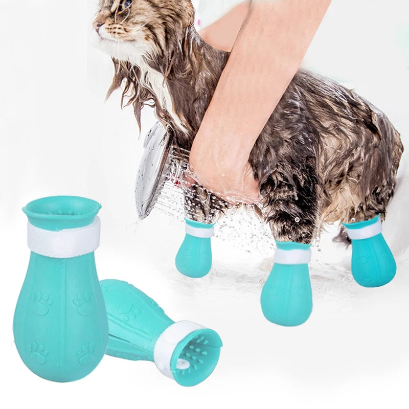 Protectores antiarañazos de silicona para patas de gato