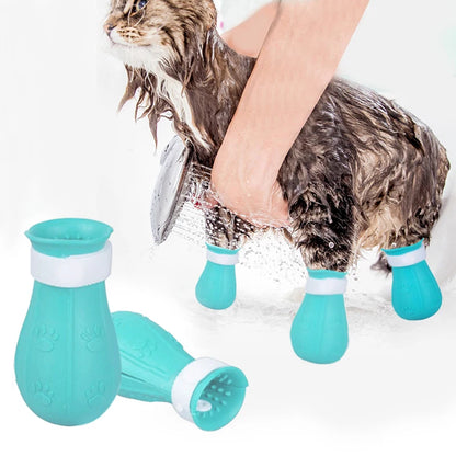 Protectores antiarañazos de silicona para patas de gato