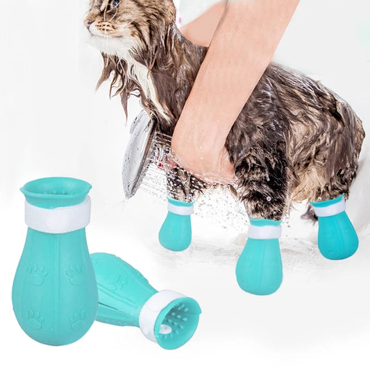 Protectores antiarañazos de silicona para patas de gato